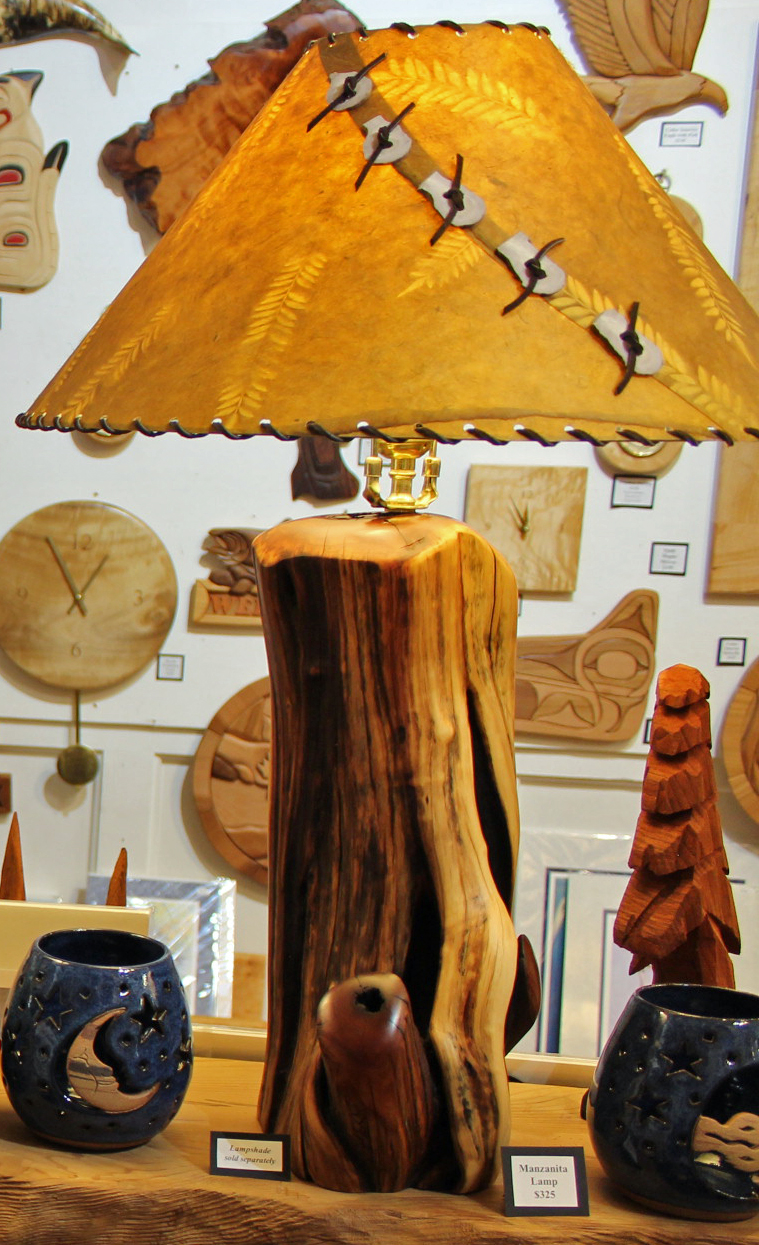 Manzanita Freeform Table Lamps Forest Gems Gallery