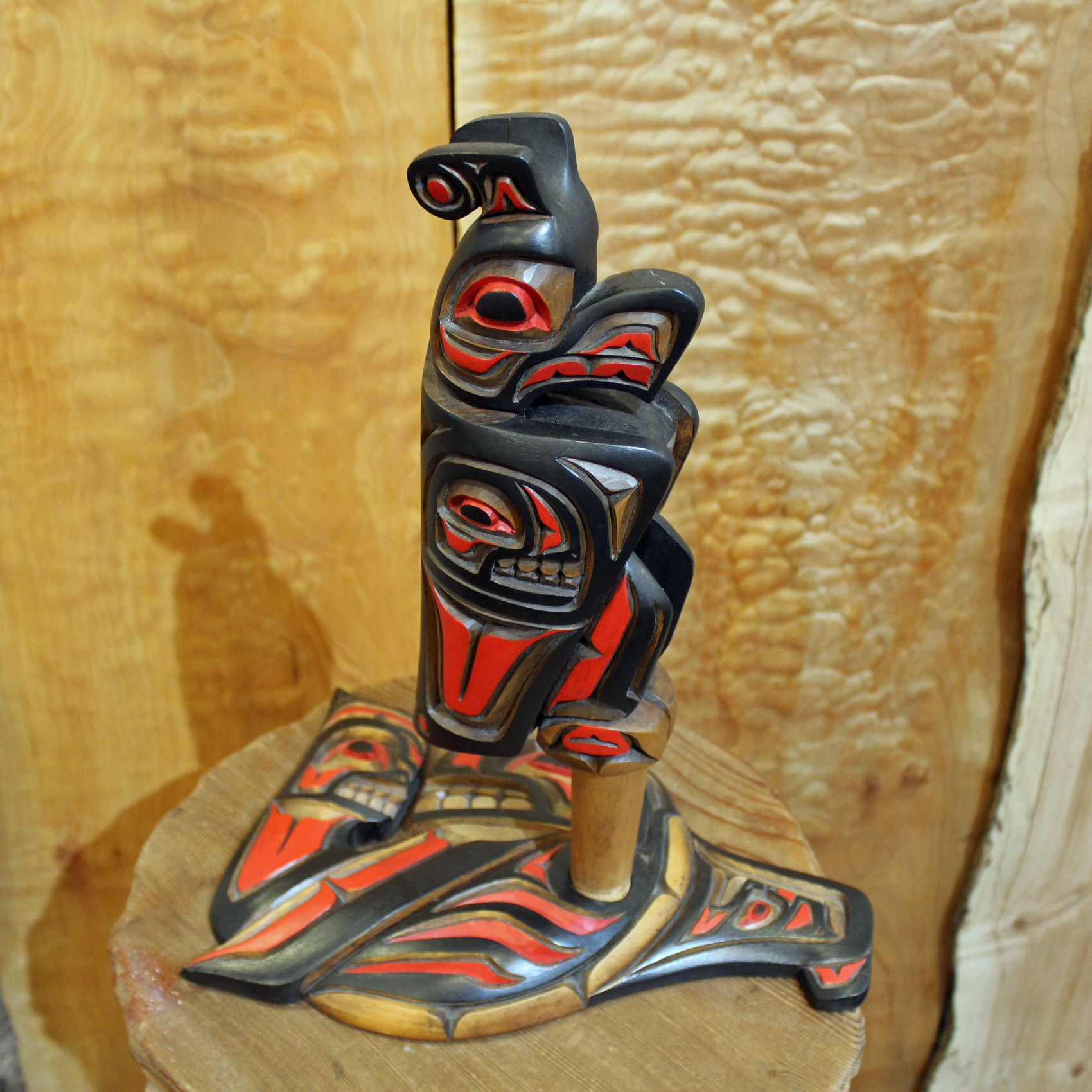 First Nations Thunderbird and Orca Dance Rattle - Forest Gems Gallery