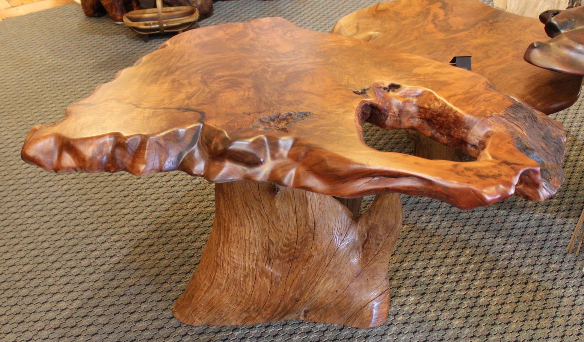 42 x 28 "Pinnacle" Redwood Coffee table