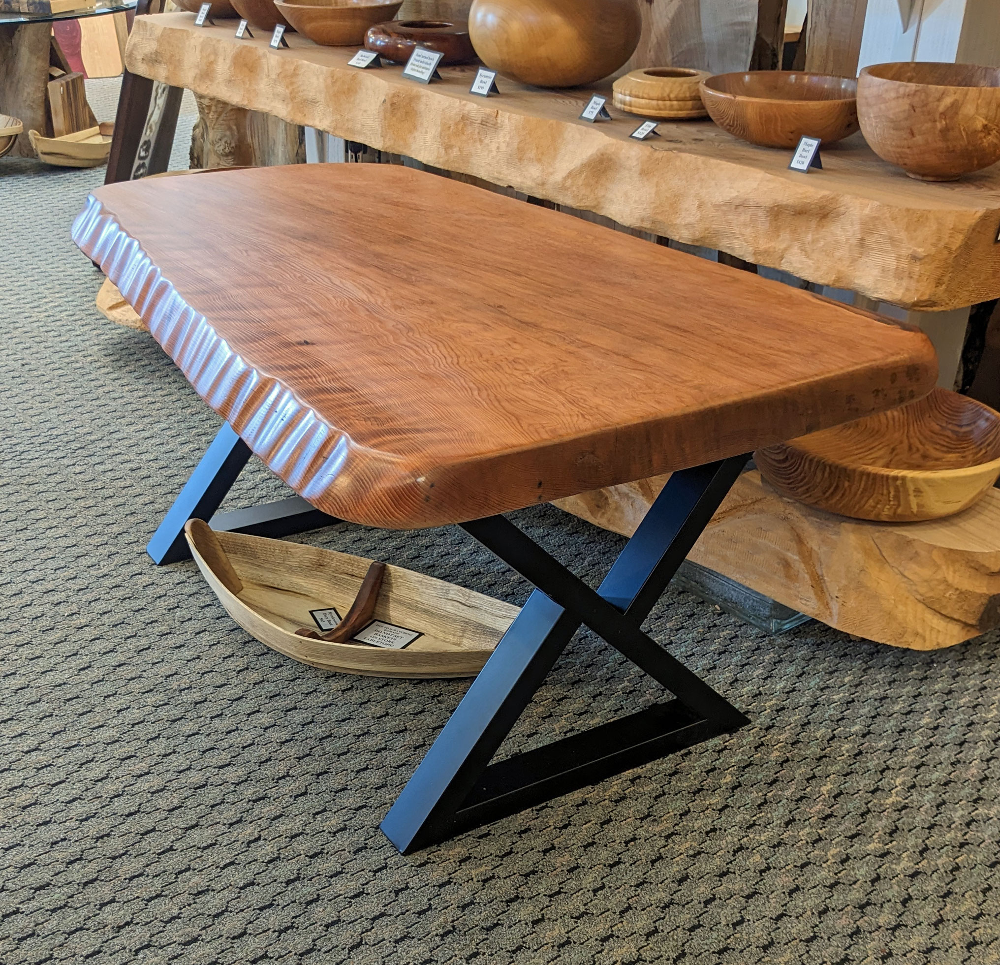 Redwood Coffee Table Top, 38 X 25 X 2